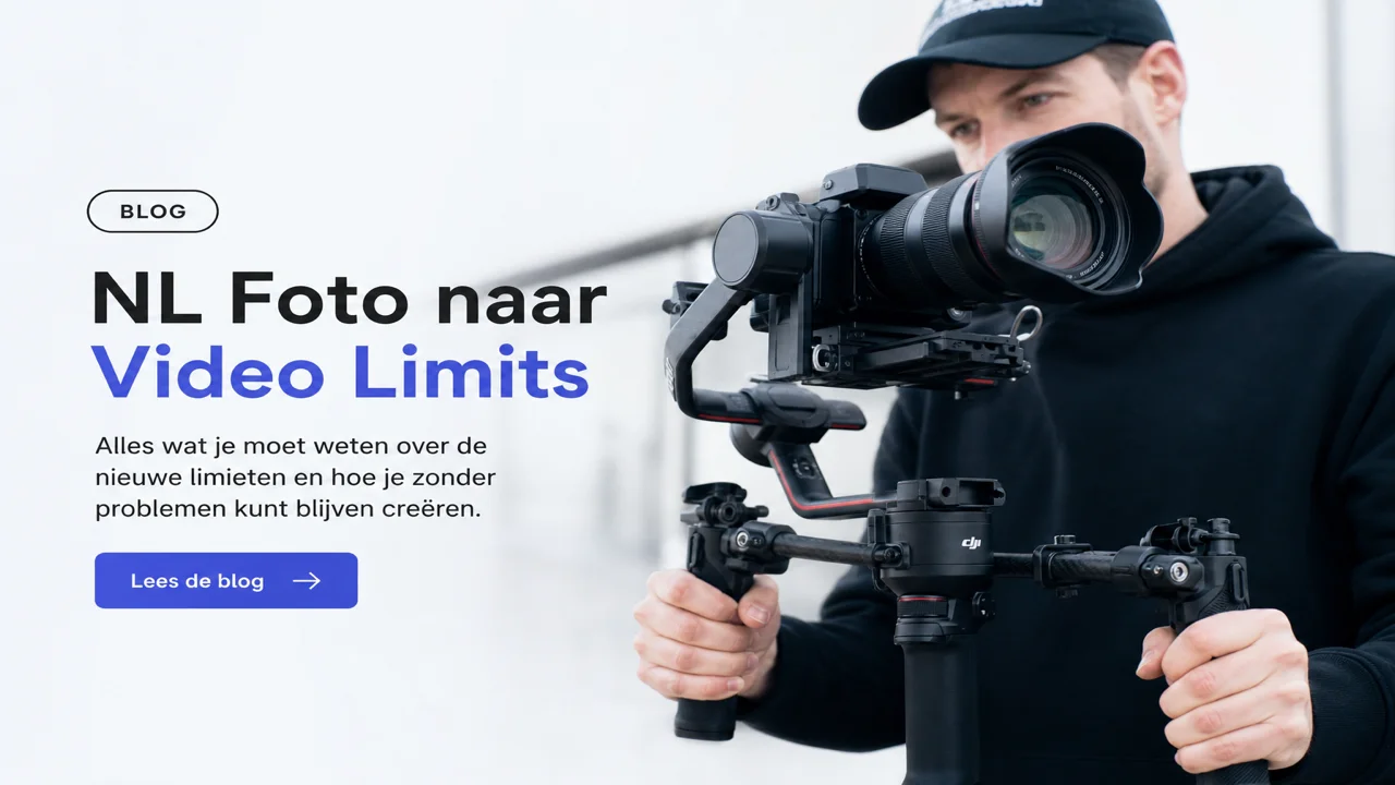 Stilstaande foto op een telefoonscherm met zachte bewegingsonscherpte als metafoor voor foto naar video